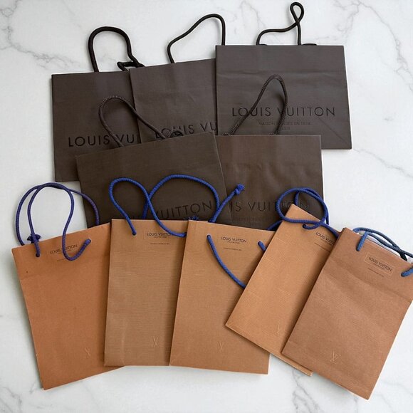 LOUIS VUITTON Lot of 10 Shopping Paper Bags - Picture 1 of 9